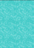 108 inch Swirling Leaves Aqua