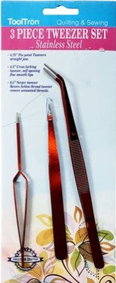 3 Piece Tweezer Set Tool Tron