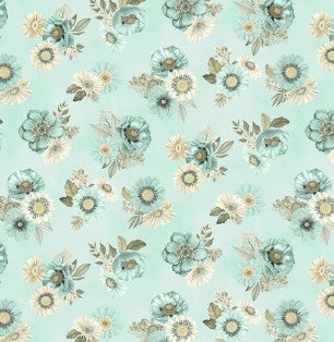 Blissful Med. Aqua Floral