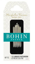 Bohin Between Quilting Needles Size 8--12