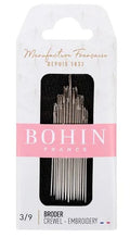 Bohin Embroidery Crewel Needles Size 3--9