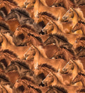 Brown Horses Spurs & Spirits fabric bolt by Blank Quilting