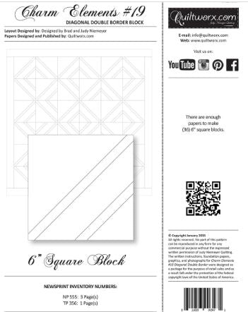 Charm Elements 19 - Diagonal Double Border Block
