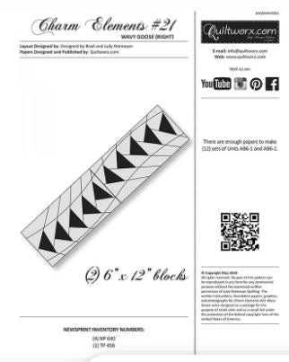 Charm Elements 21 6in Wavy Goose Right