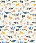 Clothworks Our World Animals Light Cream