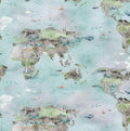 Clothworks Our World Toile Multi Color