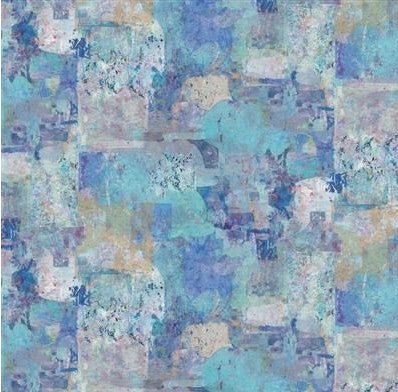 Clothworks Painter's Joy Blue Purple Multi