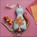 Corinne Lapierre Folk Embroidered Cat Felt Craft Mini Kit