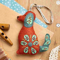 Corinne Lapierre Folk Embroidered Dog Felt Craft Mini Kit