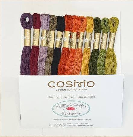 Cosmo Cotton Embroidery Floss Pack Practical Magic 12 Colors