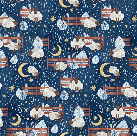 Counting Sheep Dark Blue