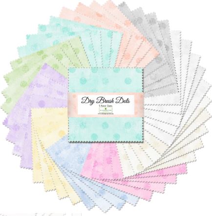 Dry Brush Dots Charm Pack