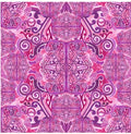 Elizabeth Jacobean 108 inch Fuscia