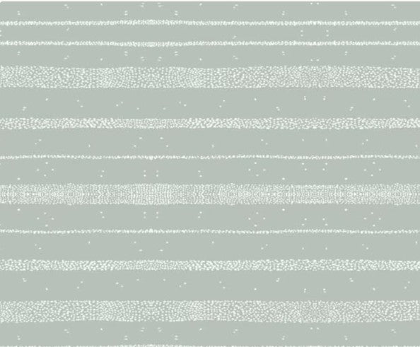 Figo Charmwood Mint Stripes fabric bolt displayed