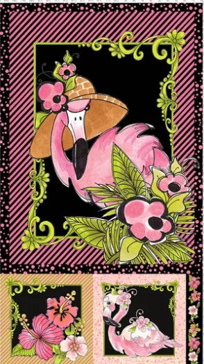 Flamingo Fabric Panel