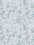 Garden Grace Blue Floral Outline
