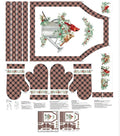 Home For Christmas Apron And Oven Mitt Panel