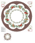 Home For Christmas Tree Skirt Panel