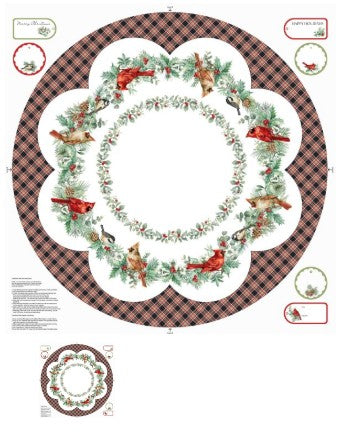 Home For Christmas Tree Skirt Panel