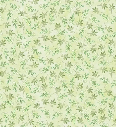 In The Beginning Daydreams Light Green Floral