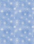 Let It Snow Lt Blue Snow Flakes.