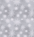 Let It Snow Lt Gray Snowflakes
