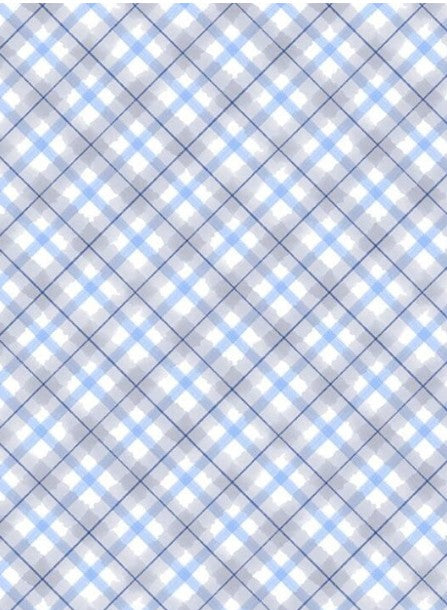 Let It Snow White Plaid