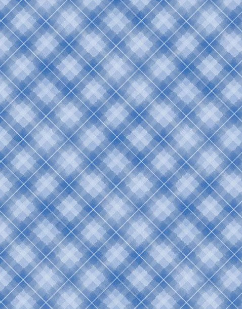 Let it Snow Blue Plaid