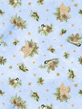 Let it Snow Lt Blue Sparrows