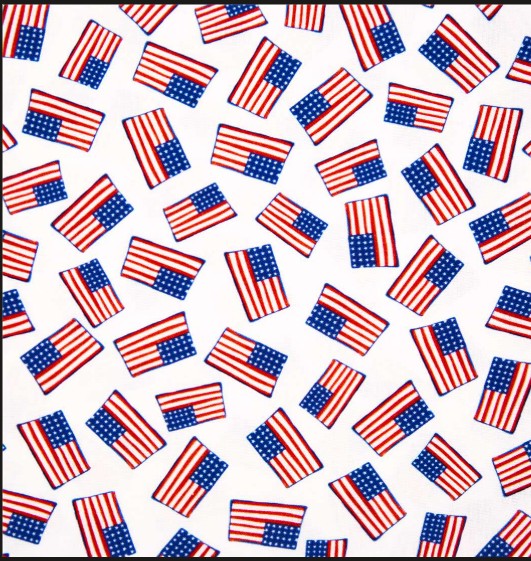 MM White Star Spangled Flags