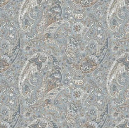 Meadow Blush Blue Paisley