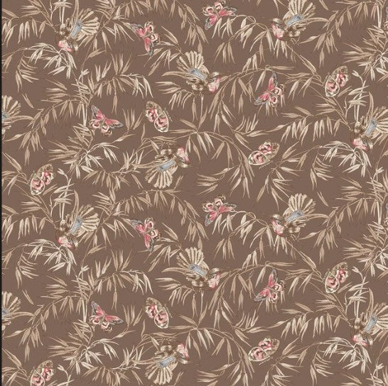 Meadow Blush Brown Birds And Butterflies
