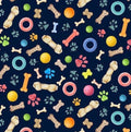 Michael Miller Dog Toys Black