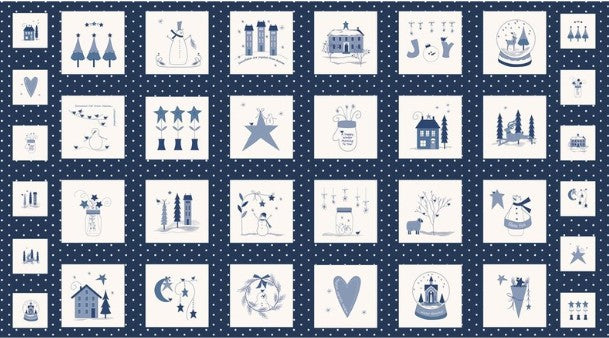 Moda CL Winter Blue Panel