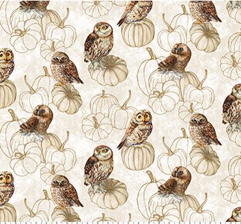 Night Owl Cream Multi Owls