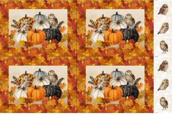 Night Owl Placemats Panel