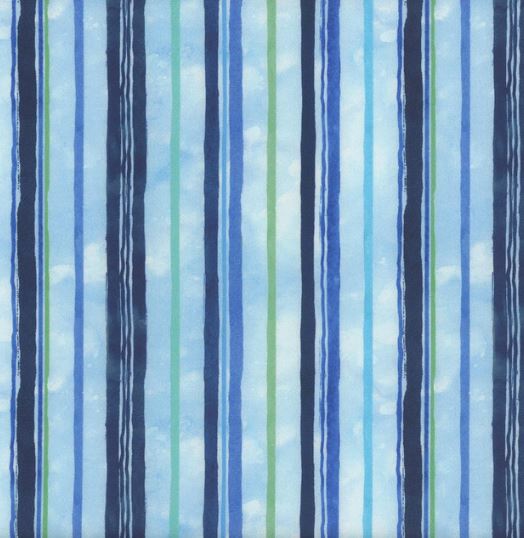 Ocean Life Blue Stripes