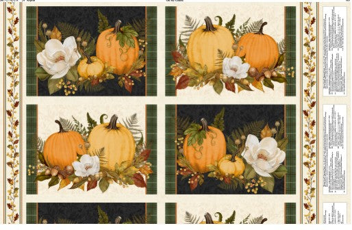 Oh My Gourd! Cream Place Mat Panel