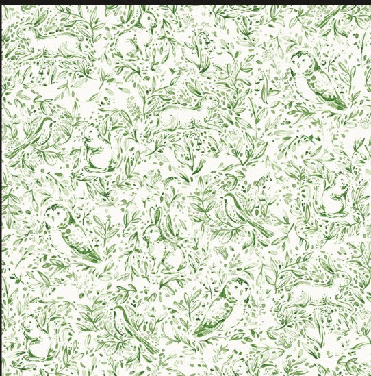 P&B Forest Fauna Woodland Wideback Green