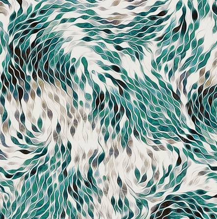 P&B Harmonious Strokes Peacock 108 inches