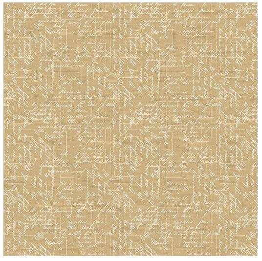 Paintbrush Fabrics Handwriting Tan Wideback