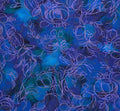Painted Sea Flowing Linework Purple
