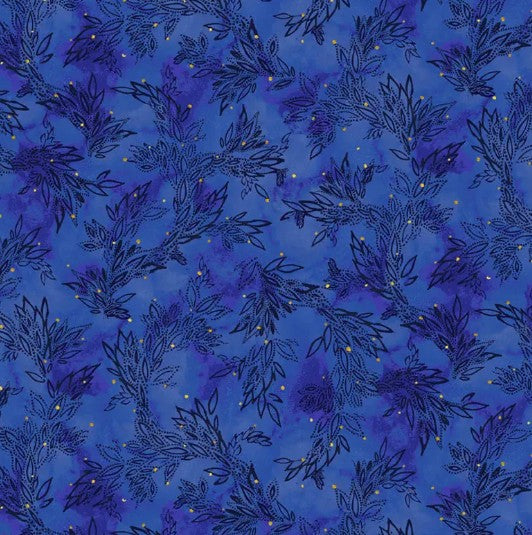 Painted Sea Leafy Sea Trails Indigo