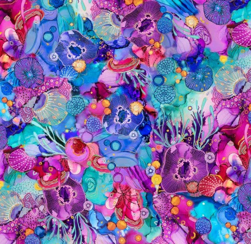 Painted Sea Under The Sea Allovere Pink Large