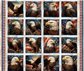 QT 1776 Cream Eagle Block Panel
