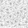 QT Drawn To Birds White Black Bird Toss