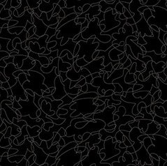 QT Quilt Illusions Blk. Scribbles
