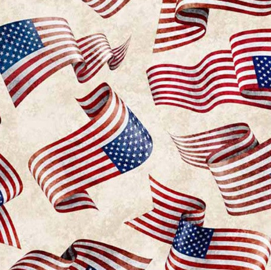 Quilting Treasures American Spirit Flag Toss