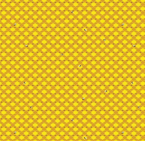 RB 100 Aker Woods Yellow Honeycomb