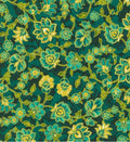 RK Floral Teal Metallic